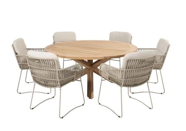 Murcia 6-Seat Outdoor Dining Set - Image 2
