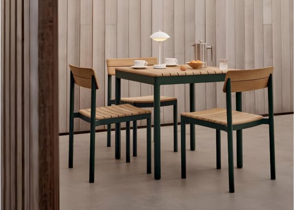 Belus 5-Piece Teak Dining Set - Image 5
